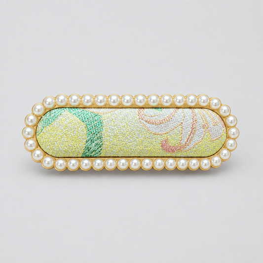 JOFAE Kyoto Handmade Brocade Statement Hair Clip – Bold Pattern Edition - JOFAE Kyoto