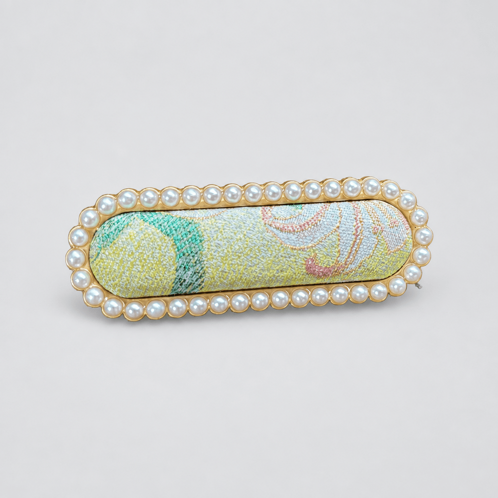 JOFAE Kyoto Handmade Brocade Statement Hair Clip – Bold Pattern Edition - JOFAE Kyoto