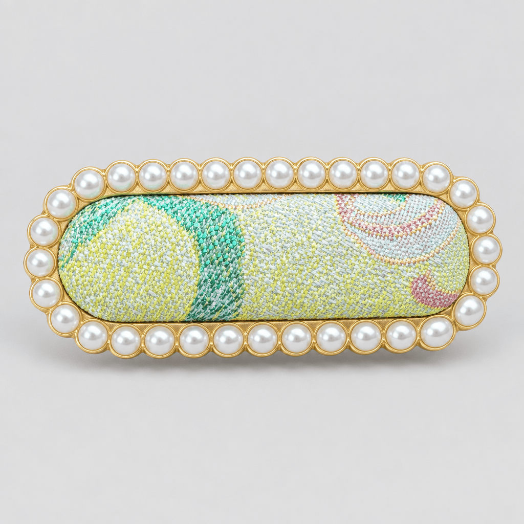 JOFAE Kyoto Handmade Brocade Statement Hair Clip – Bold Pattern Edition - JOFAE Kyoto