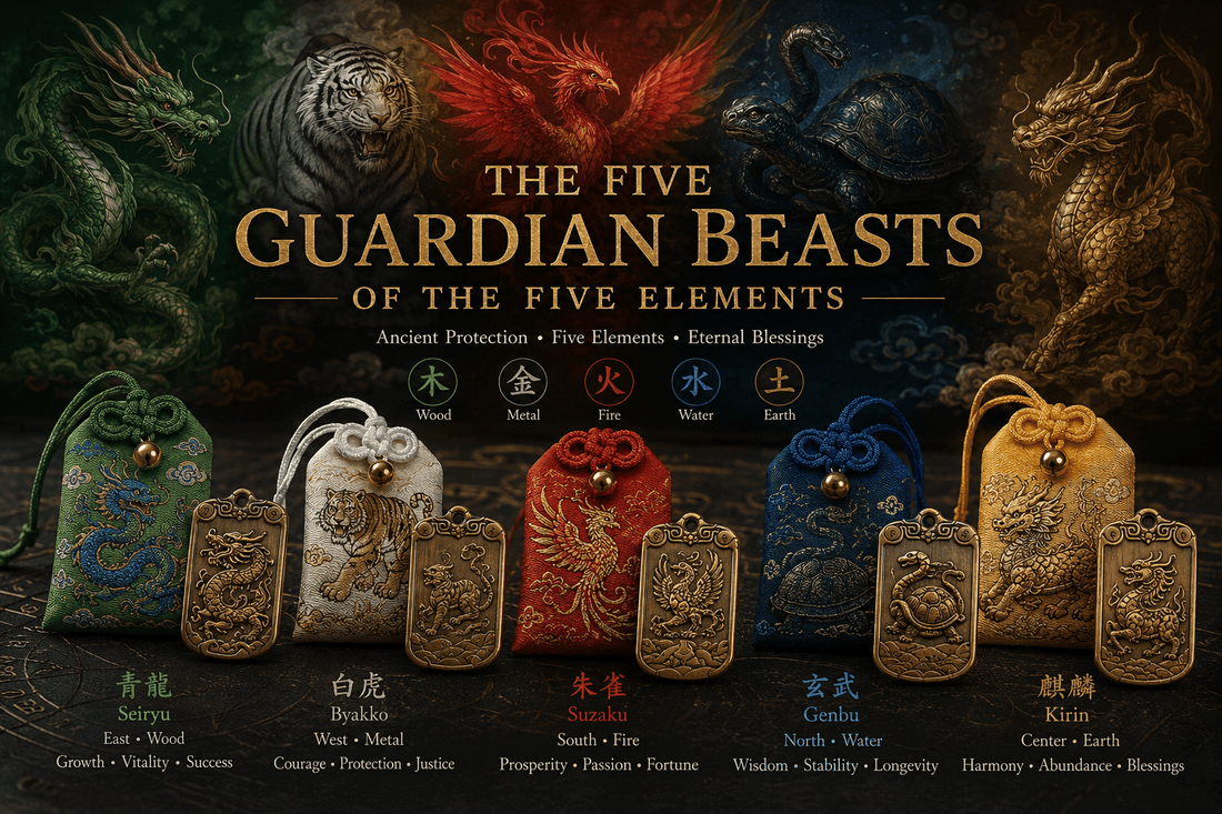 The Five Divine Beasts of Eastern Mythology — and the Brocade Omamori Made for Yours - JOFAE Kyoto