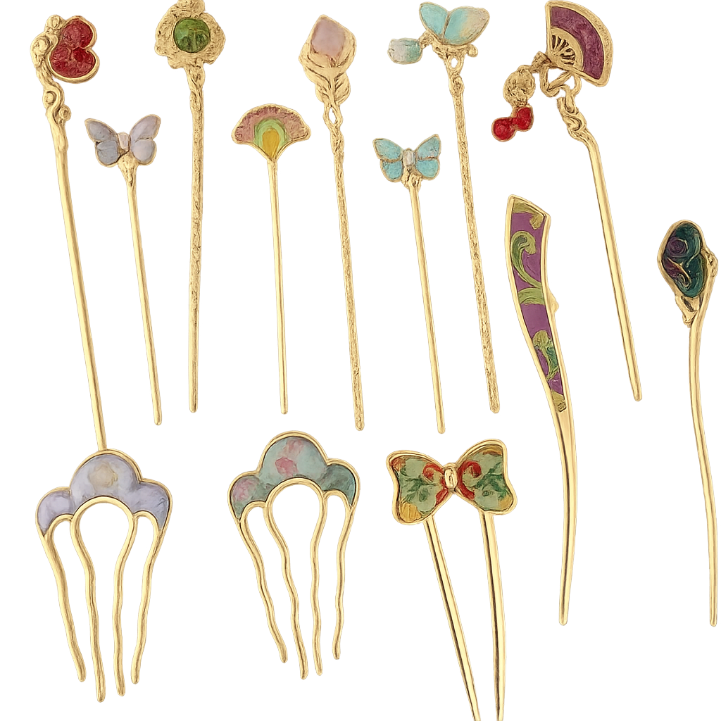 Kanzashi Hair Pins Collection