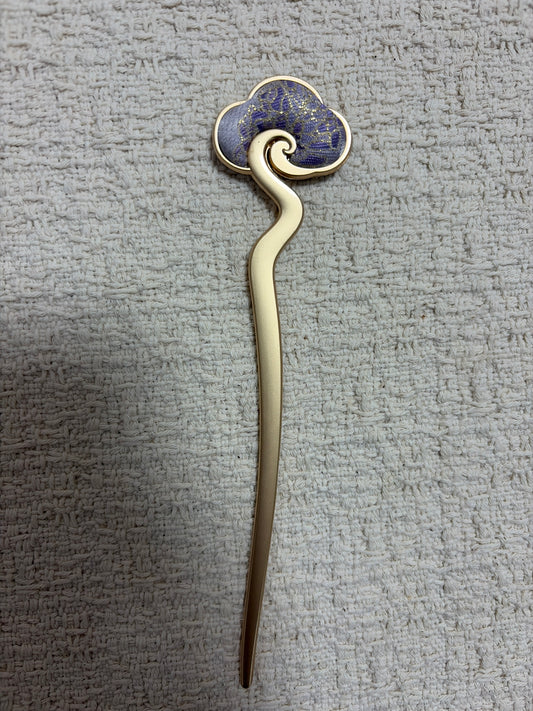 JOFAE Auspicious Cloud Hair Stick – Traditional Woven Brocade Hairpin Inspired by Ancient Eastern Art