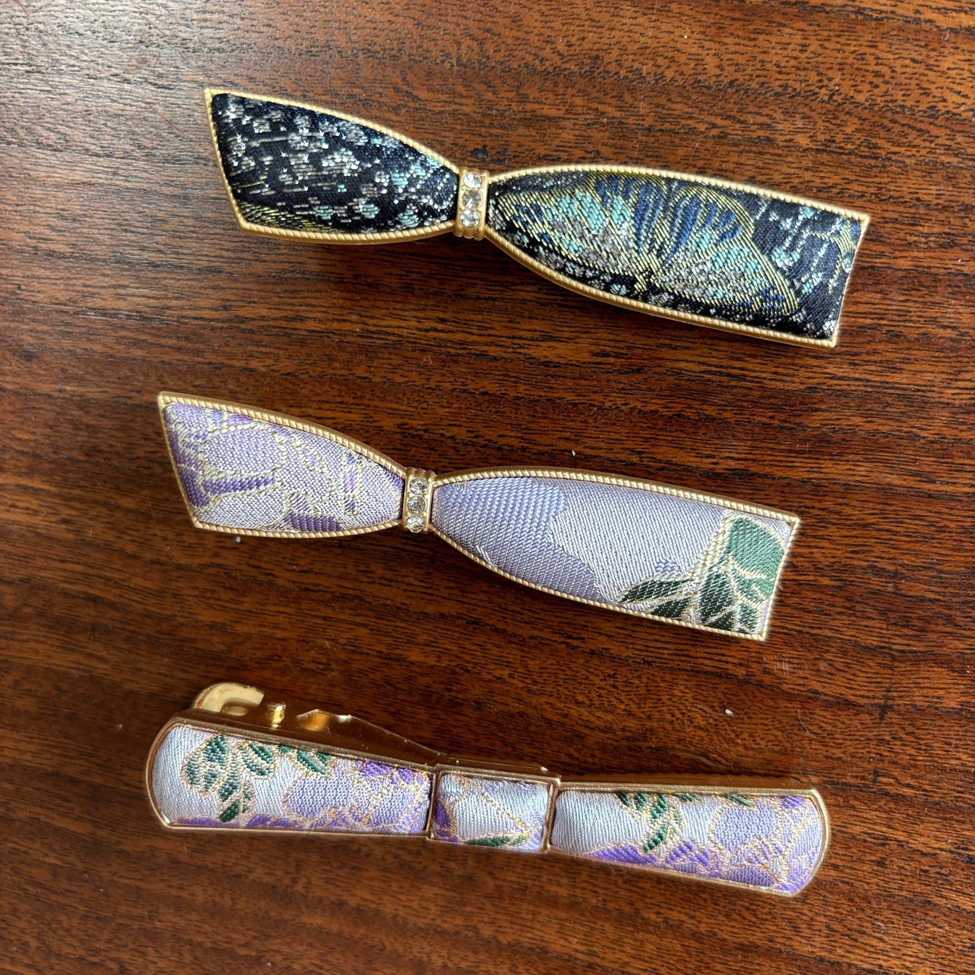 JOFAE Kyoto Kyoto Handmade Structured Bow Hair Clip in Classic Grace Edition, featuring a elegant bow design and intricate craftsmanship.