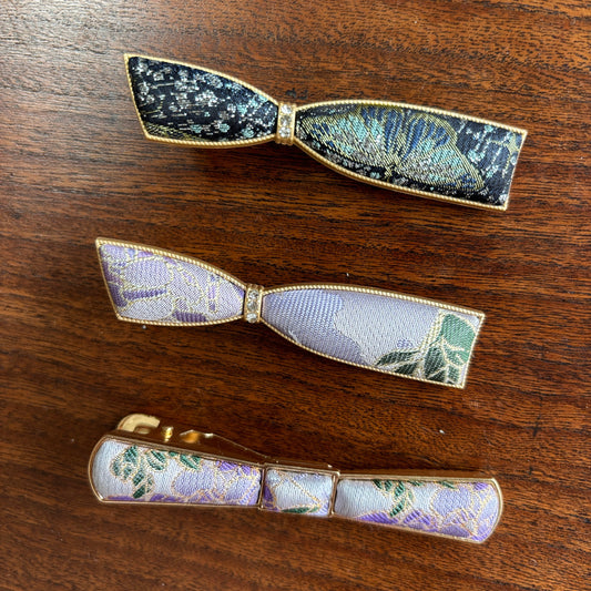 JOFAE Kyoto Kyoto Handmade Structured Bow Hair Clip in Classic Grace Edition, featuring a elegant bow design and intricate craftsmanship.