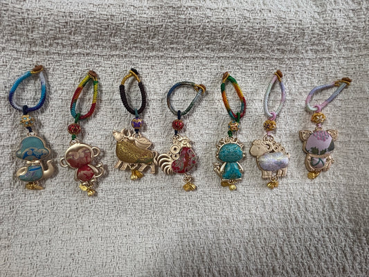 JOFAE Kyoto handmade rooster zodiac charm with intricate detailing, symbolizing success and confidence in traditional Japanese style.