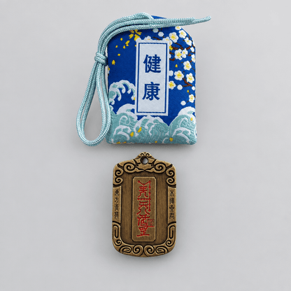 JOFAE Azure Dragon Guardian Omamori Charm – Brass Seiryu Talisman, Wood Element Protection Amulet, Eastern Mythology Lucky Charm - JOFAE Kyoto
