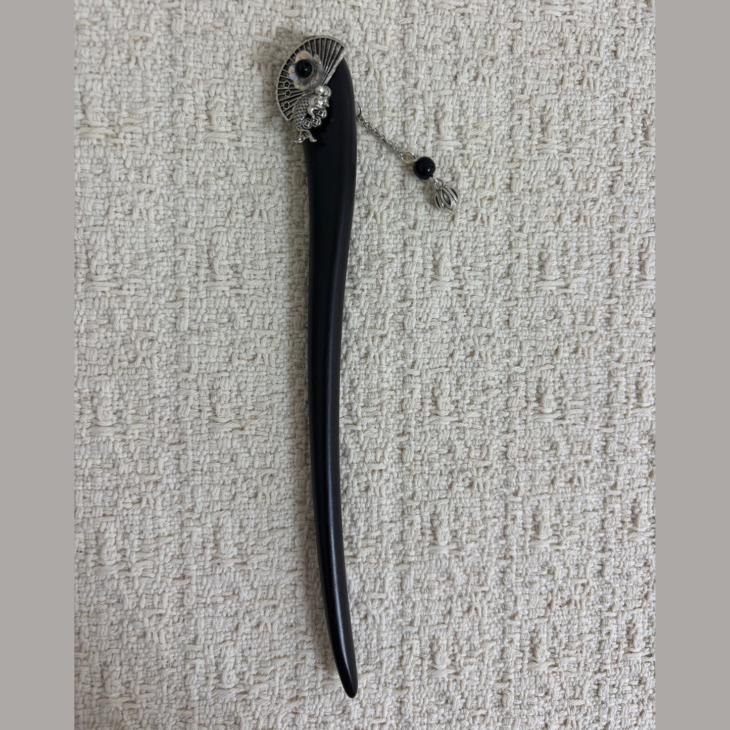 Folding Fan and Fish Charm Hair Stick by JOFAE Kyoto