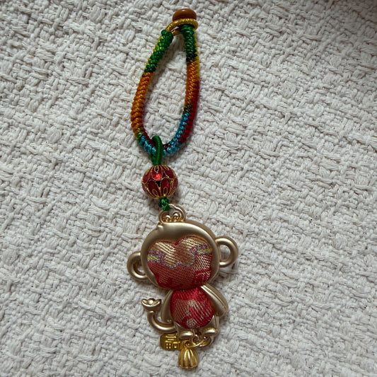 JOFAE Handmade Monkey Zodiac Keychain – Kyoto Lucky Charm for Intelligence, Joy & Creativity - JOFAE Kyoto