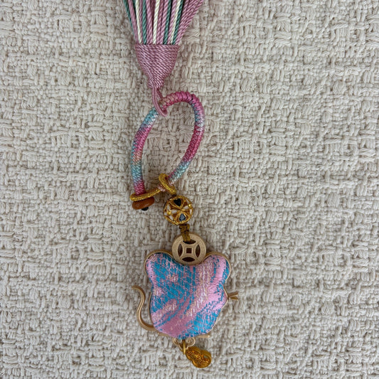 JOFAE Handmade Rat Zodiac Charm – Kyoto Fortune & Opportunity Lucky Talisman | Chinese Zodiac Brocade Bag Charm - JOFAE Kyoto
