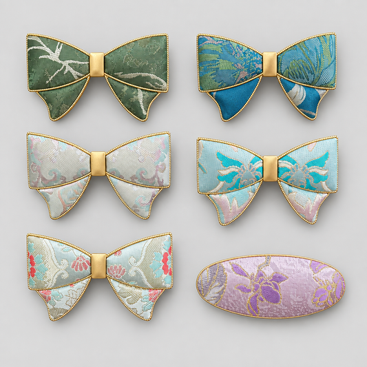 JOFAE Kyoto Brocade Bow Hair Clip