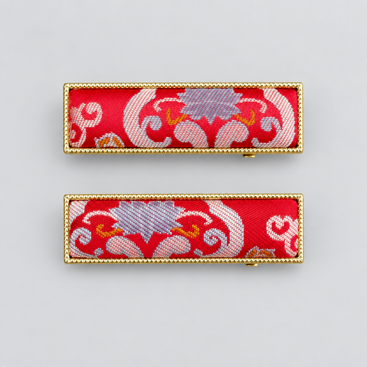 JOFAE Kyoto Handmade Brocade Bar Hair Clip