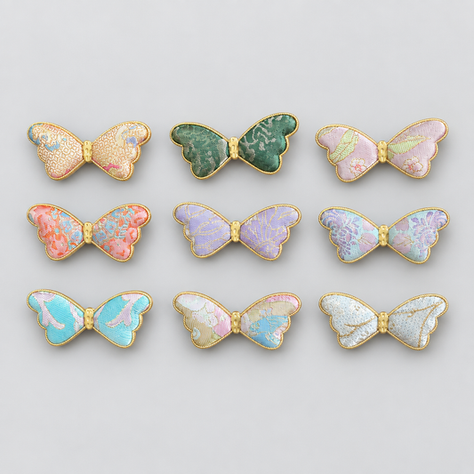 JOFAE Kyoto Handmade Brocade Butterfly Hair Clip