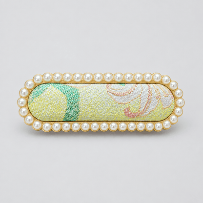 JOFAE Kyoto Handmade Brocade Statement Hair Clip – Bold Pattern Edition - JOFAE Kyoto