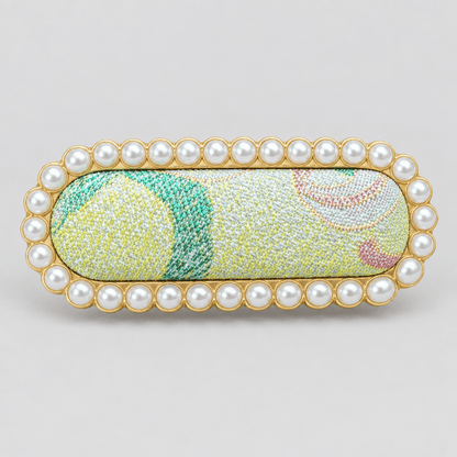 JOFAE Kyoto Handmade Brocade Statement Hair Clip – Bold Pattern Edition - JOFAE Kyoto
