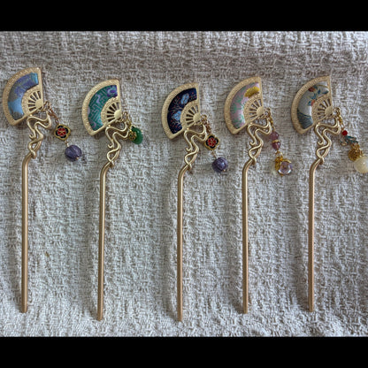 JOFAE Kyoto Handmade Folding Fan Hair Stick – Prosperity & Grace - JOFAE Kyoto