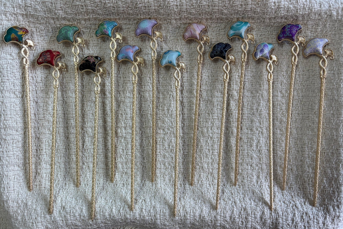 JOFAE Kyoto Handmade Ginkgo Hair Stick – Longevity & Good Fortune - JOFAE Kyoto
