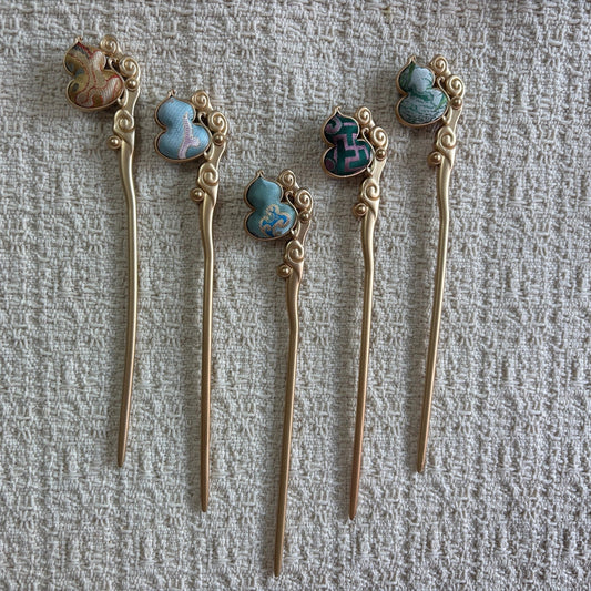 JOFAE Kyoto Handmade Gourd Hair Pin – Protection & Good Fortune - JOFAE Kyoto