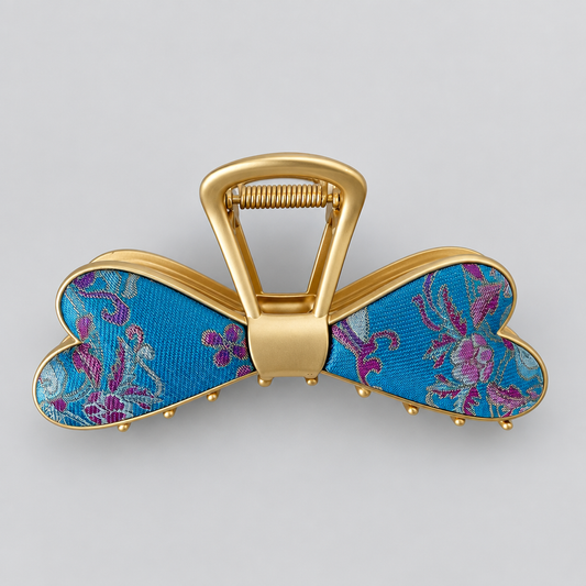 JOFAE Kyoto Scalloped Bow Hair Claw Clip