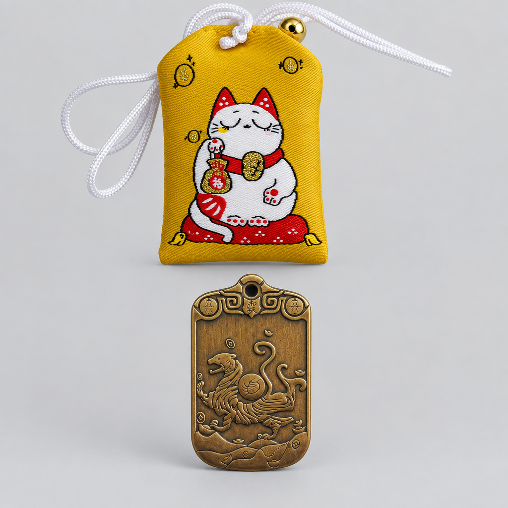JOFAE Kyoto White Tiger Guardian Omamori Charm
