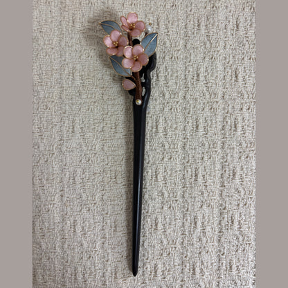Three-Blossom Textile Branch Hair Stick by JOFAE Kyoto